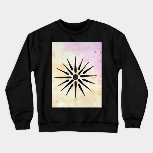 Vergina Sun Crewneck Sweatshirt by lindaursin